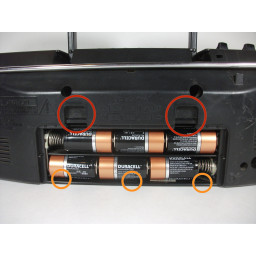 Замена радиокассетных батарей Sony CFS-204